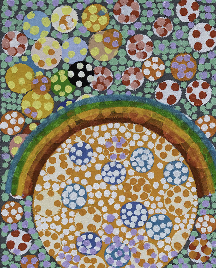 Abstract with Rainbow