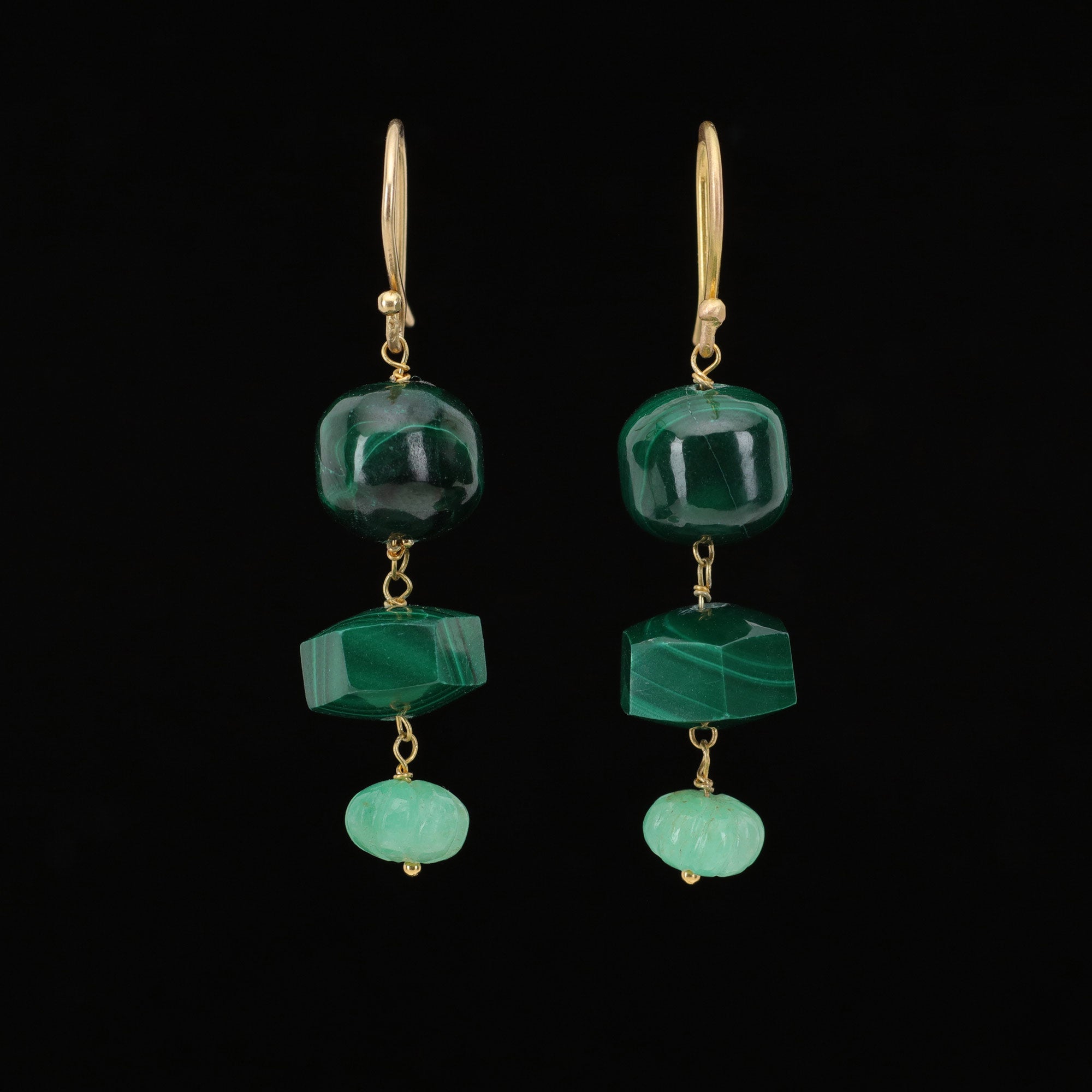 Malachite + Emerald Collage