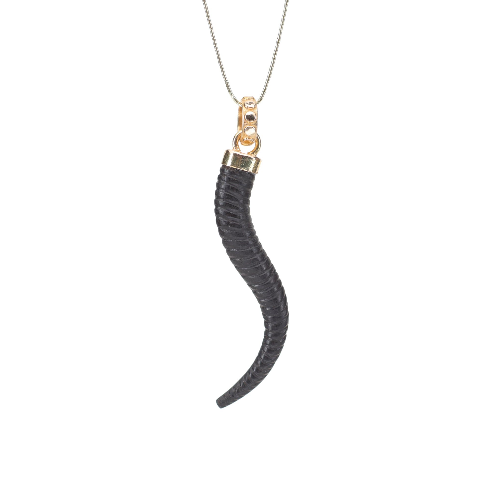 Ebony Horn Pendant