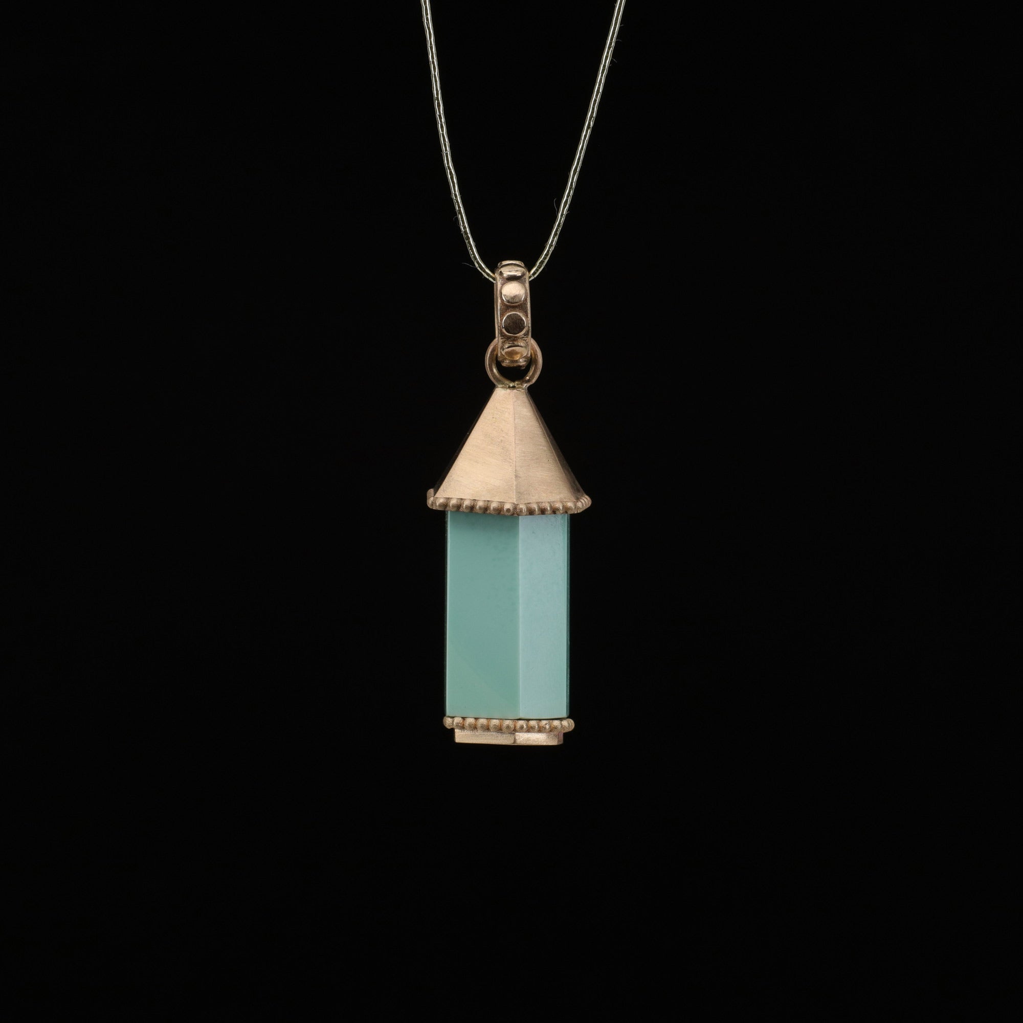 Pagoda Turquoise Charm