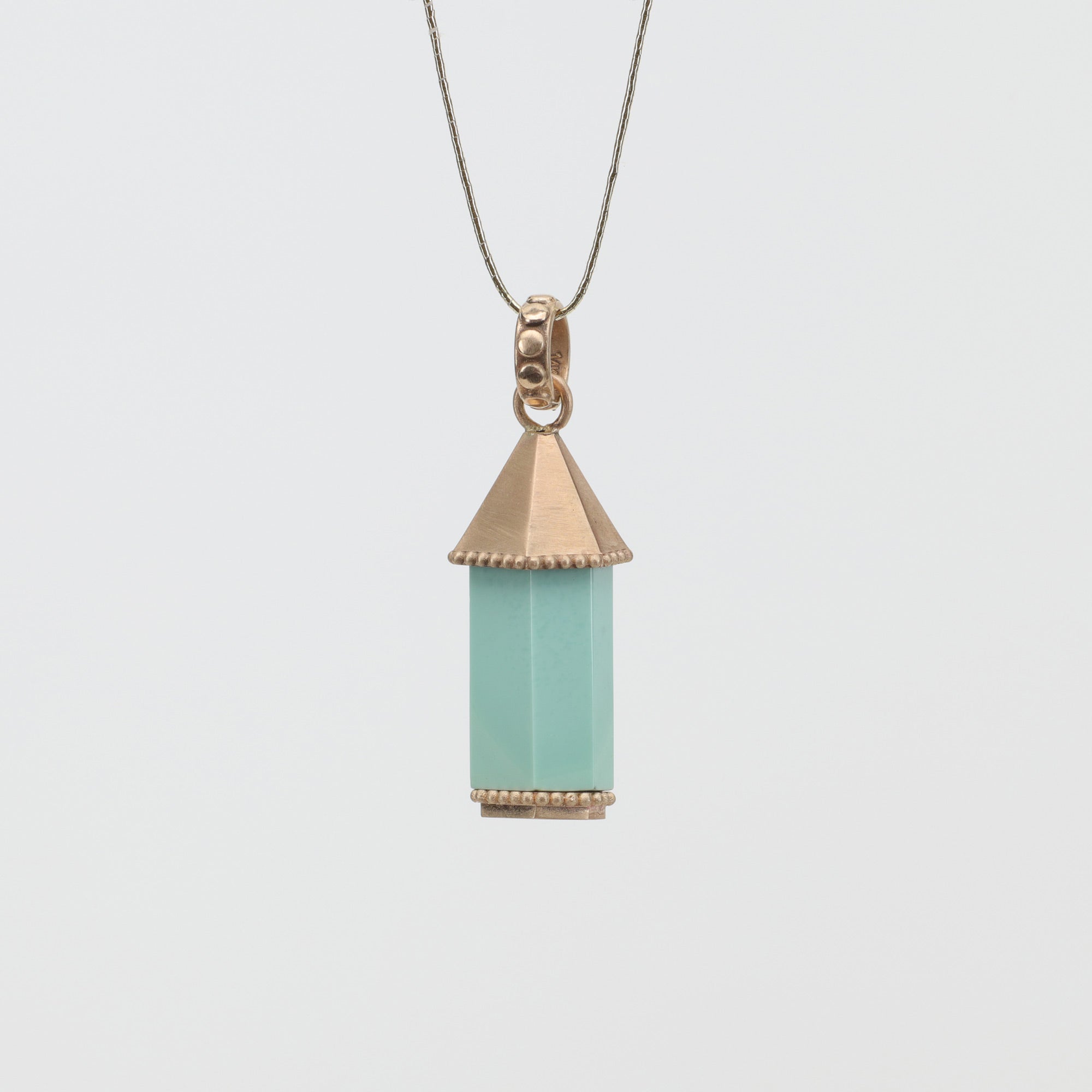 Pagoda Turquoise Charm