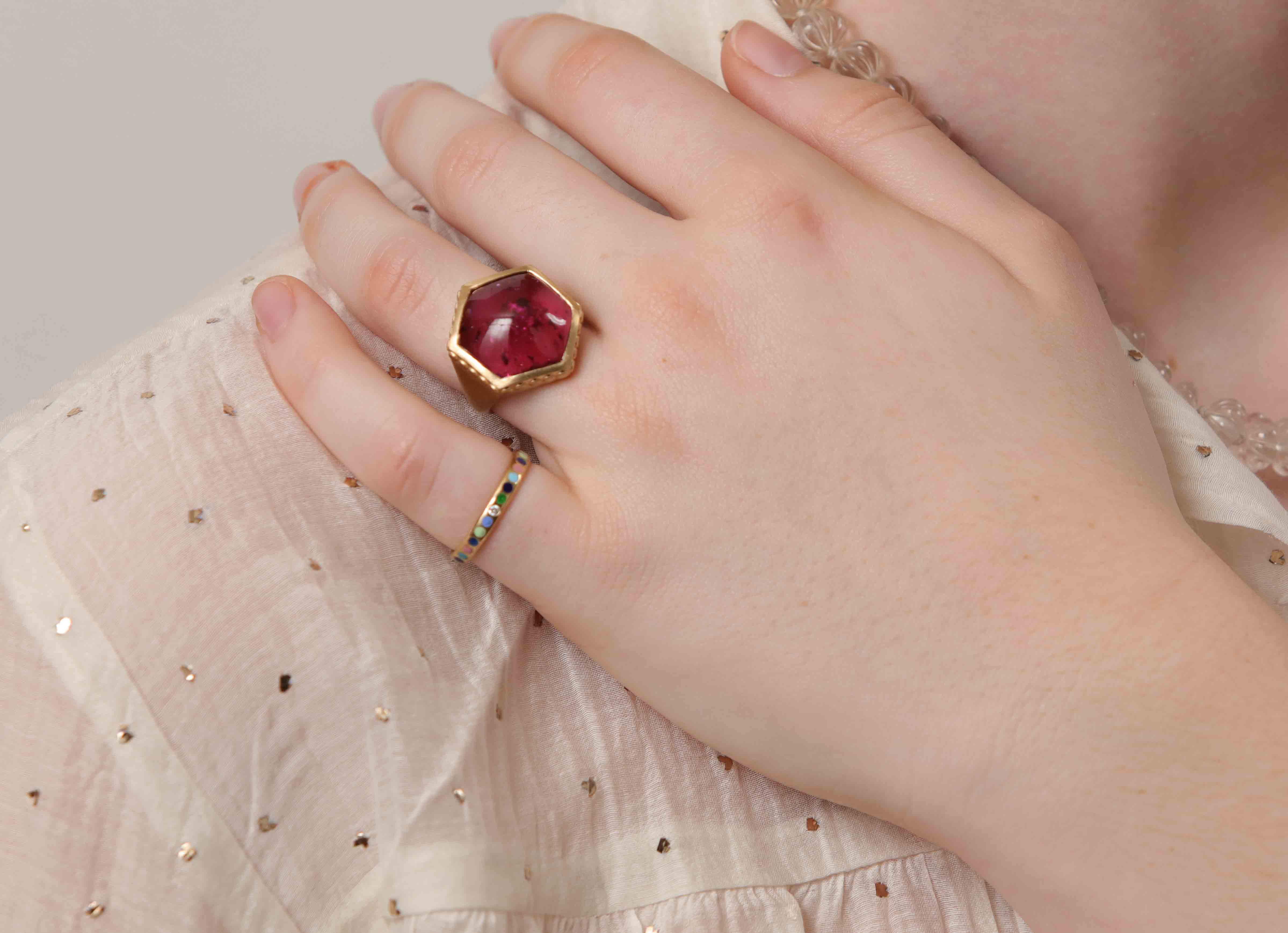 Pink Tourmaline Ring