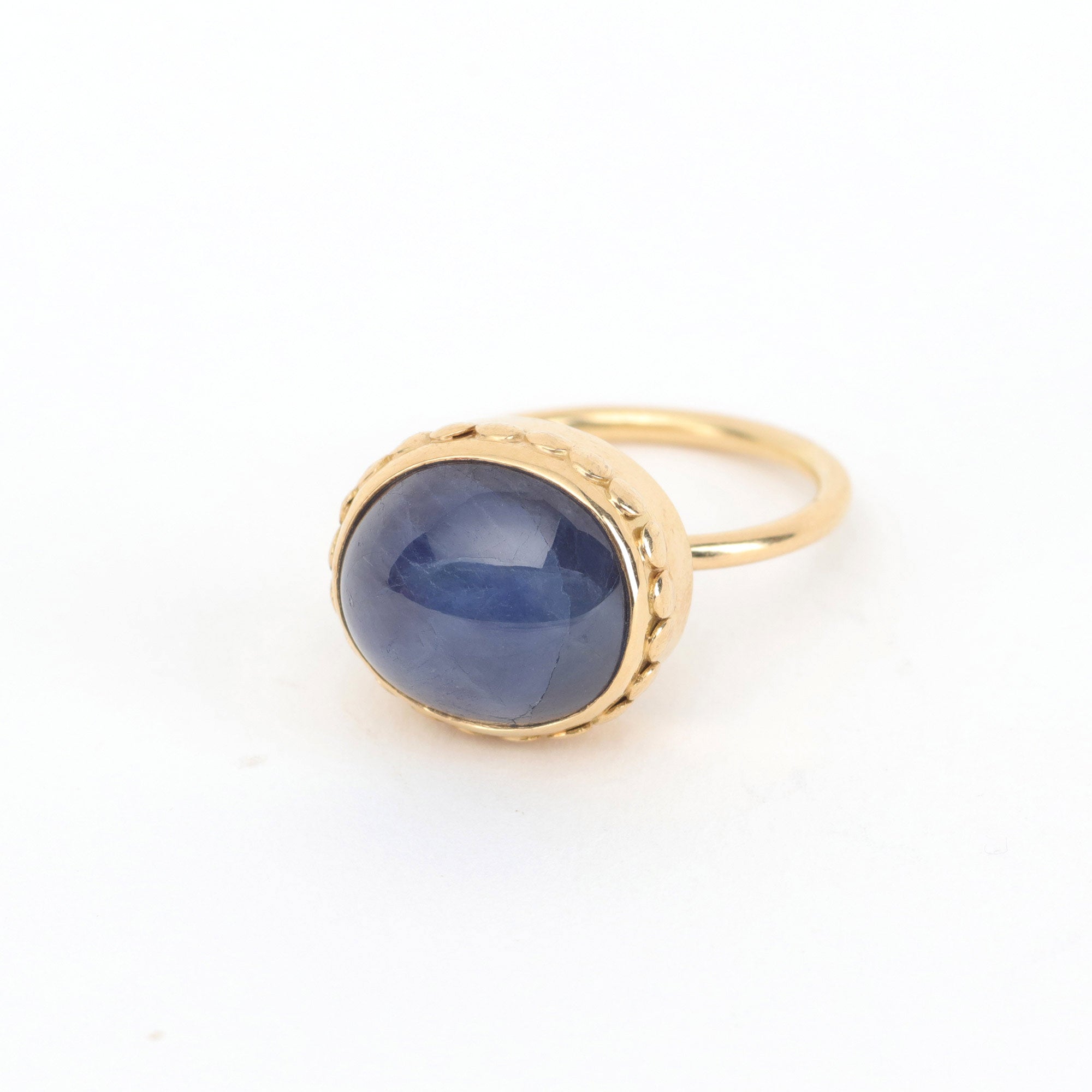 Sapphire Cabochon Ring