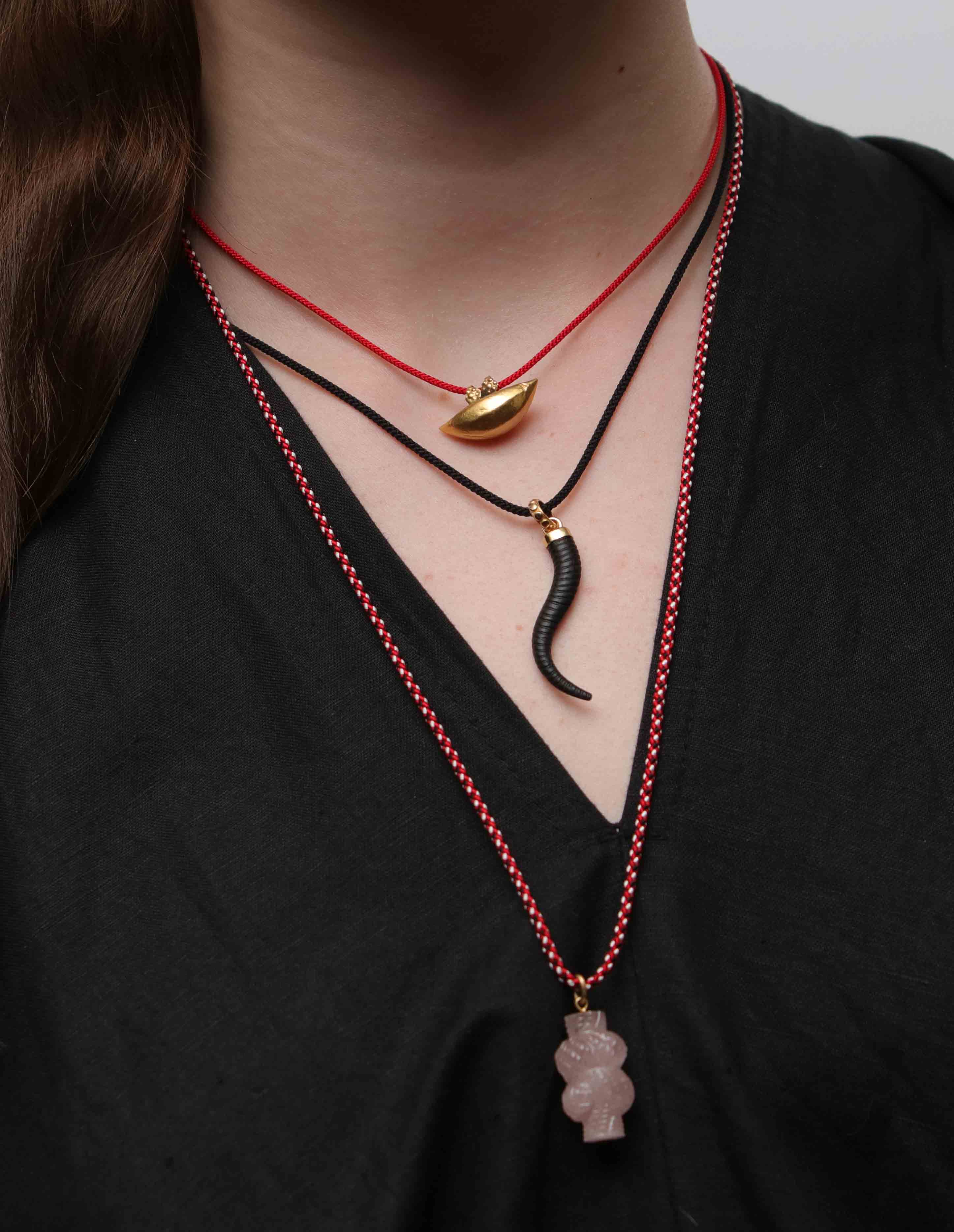 Ebony Horn Pendant