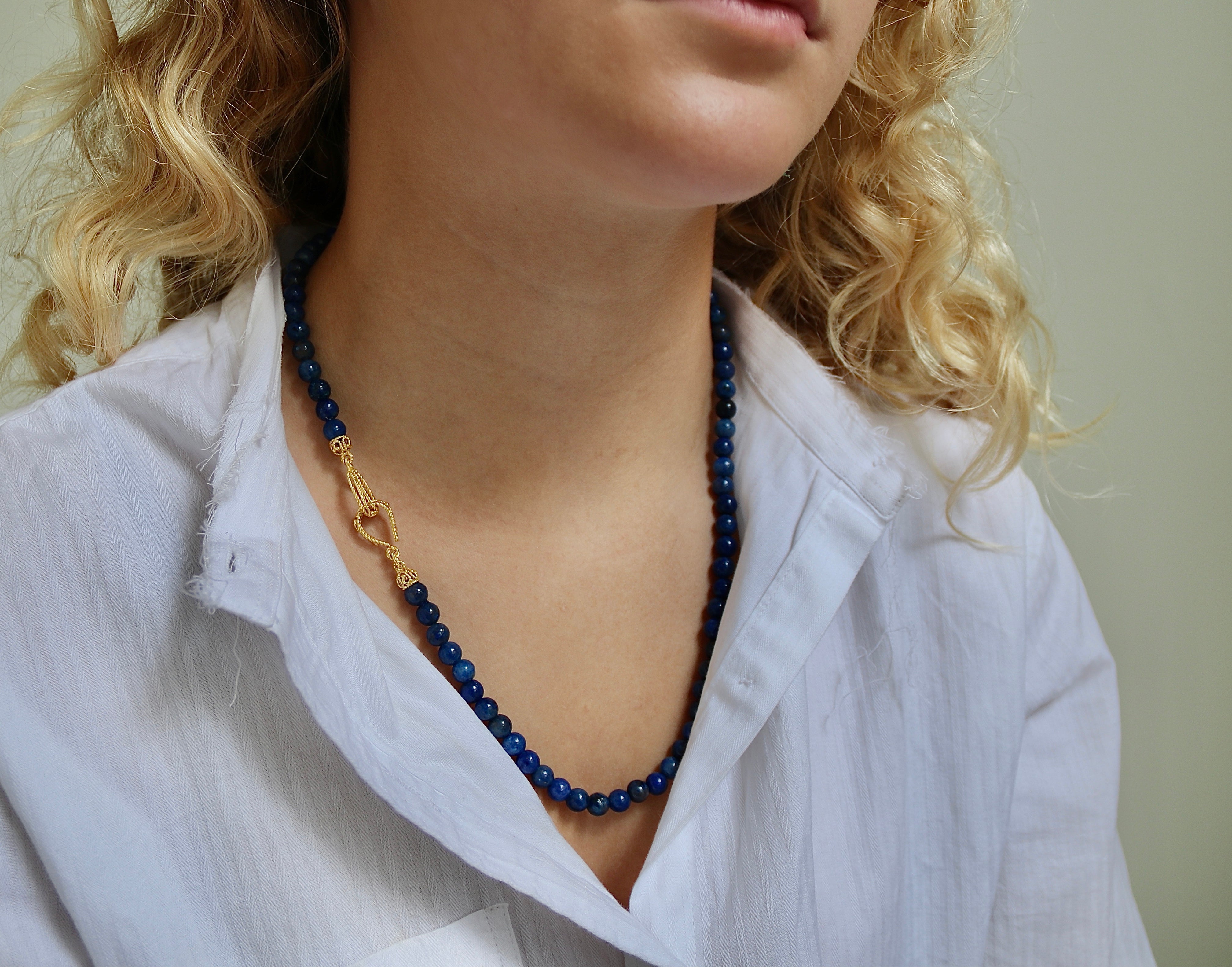 Lapis and 18k Necklace