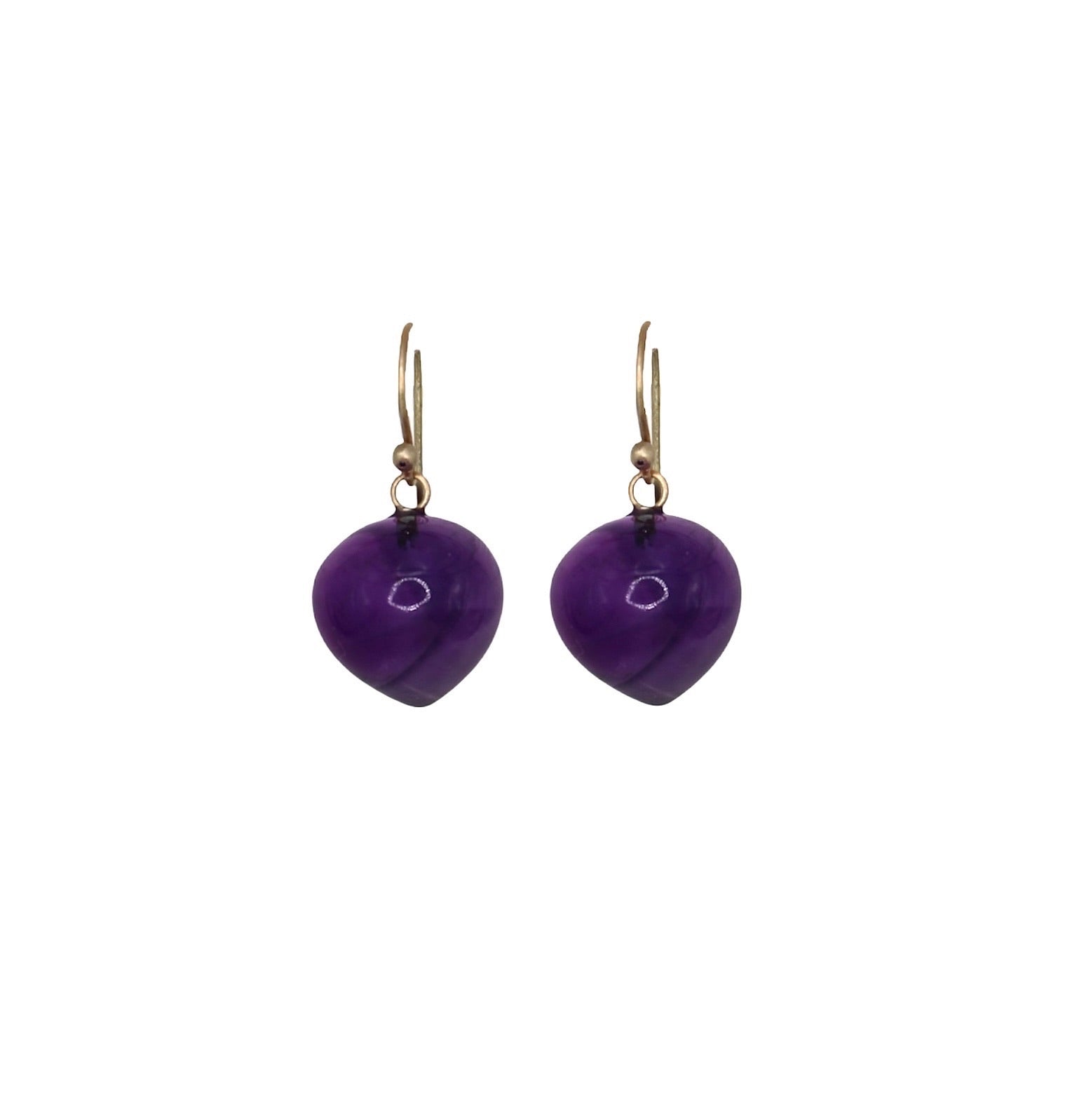Amethyst Pear Earrings