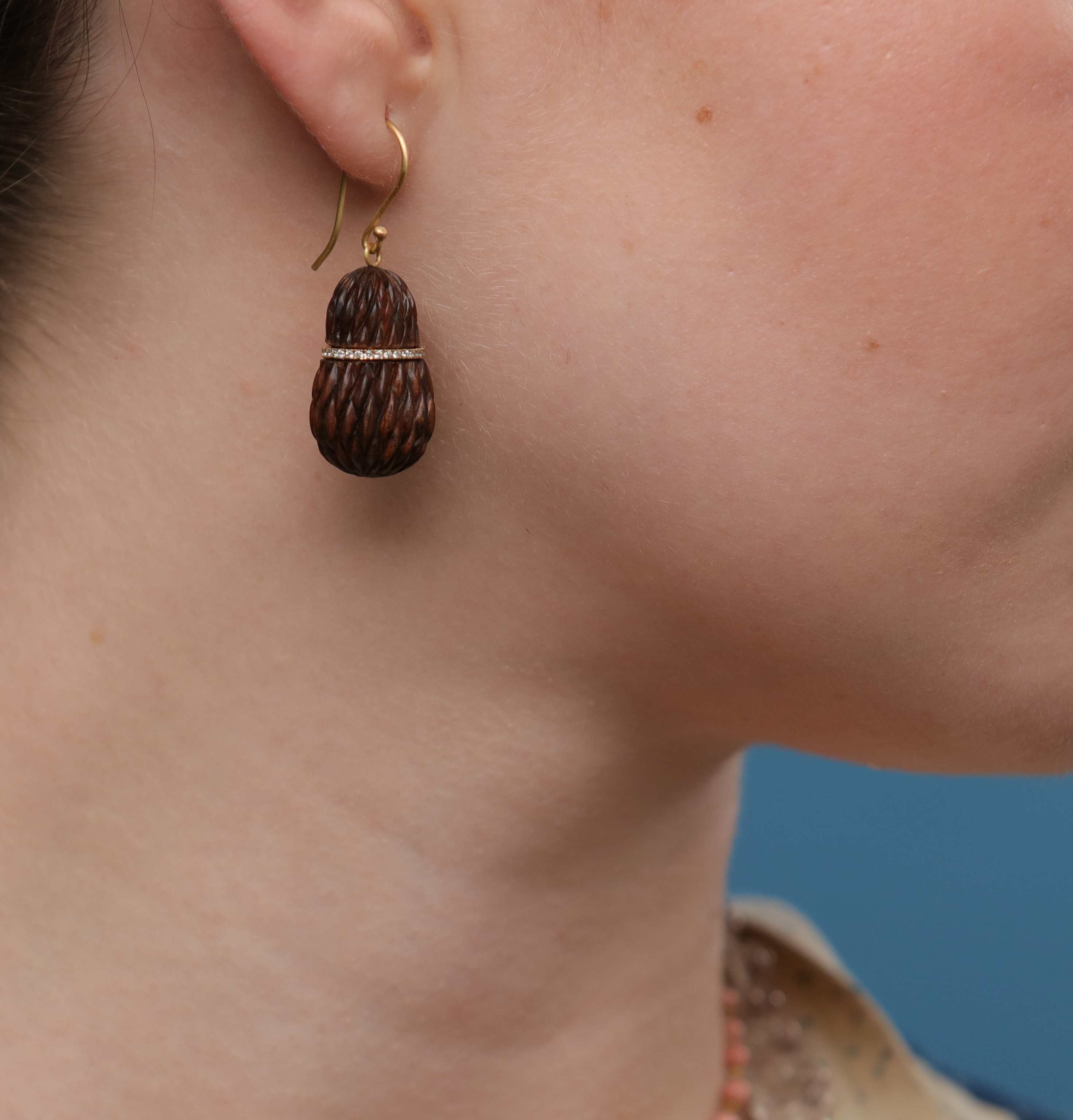 Rosewood + Diamond Acorn