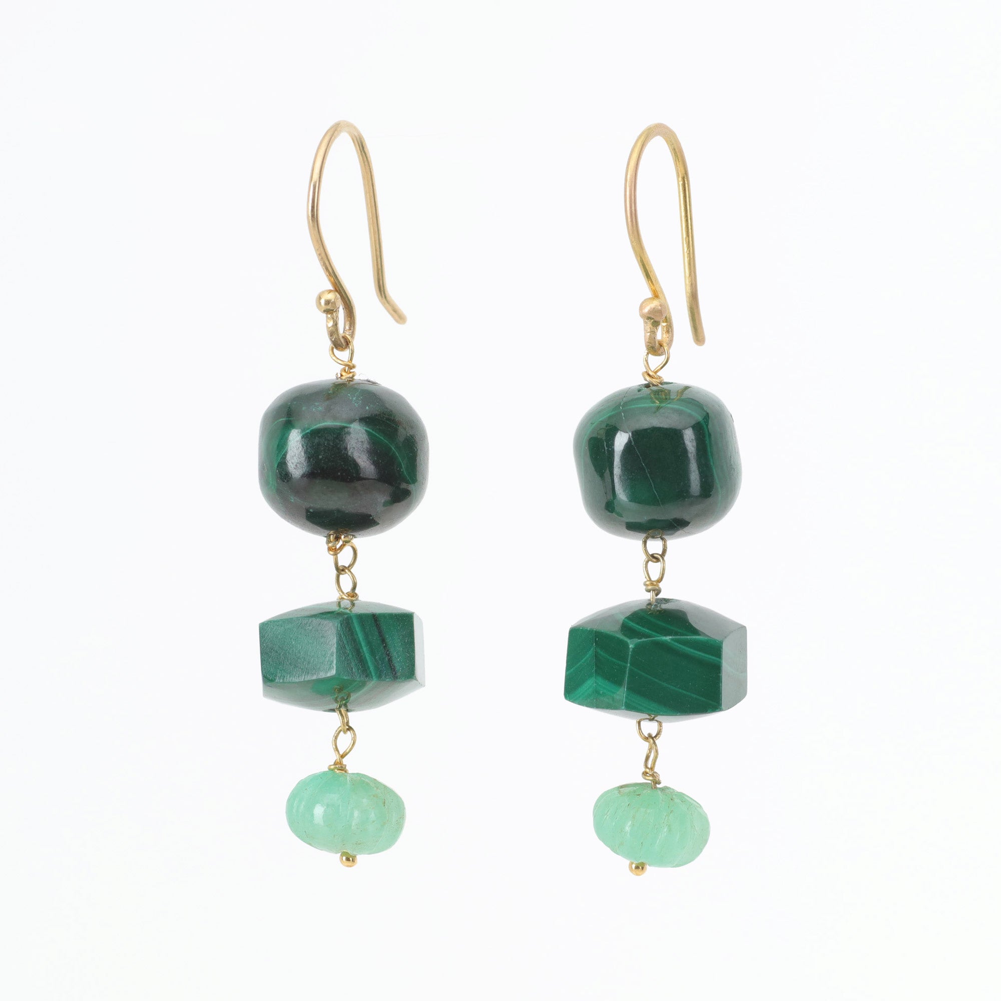 Malachite + Emerald Collage