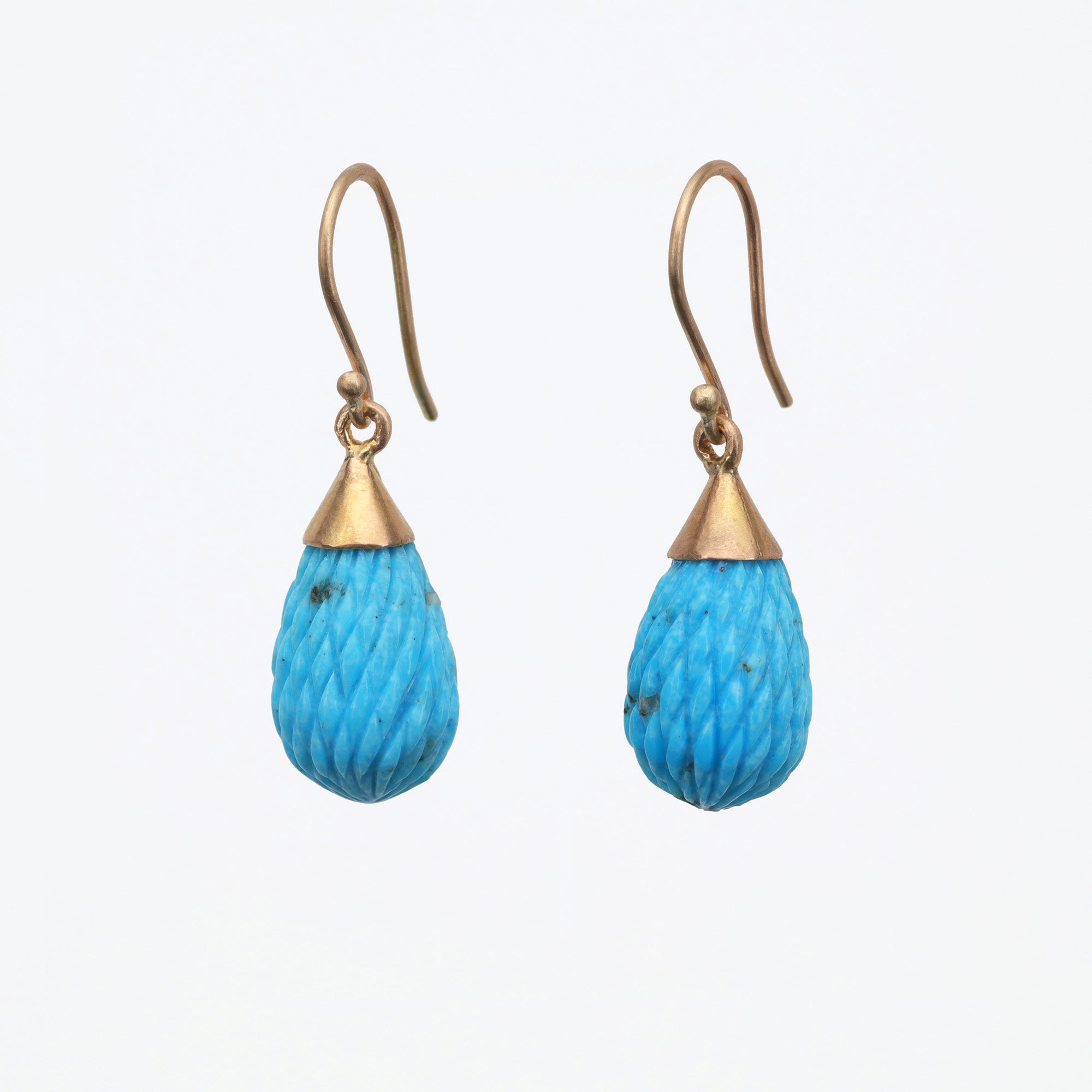 Turquoise Quilted Raindrop