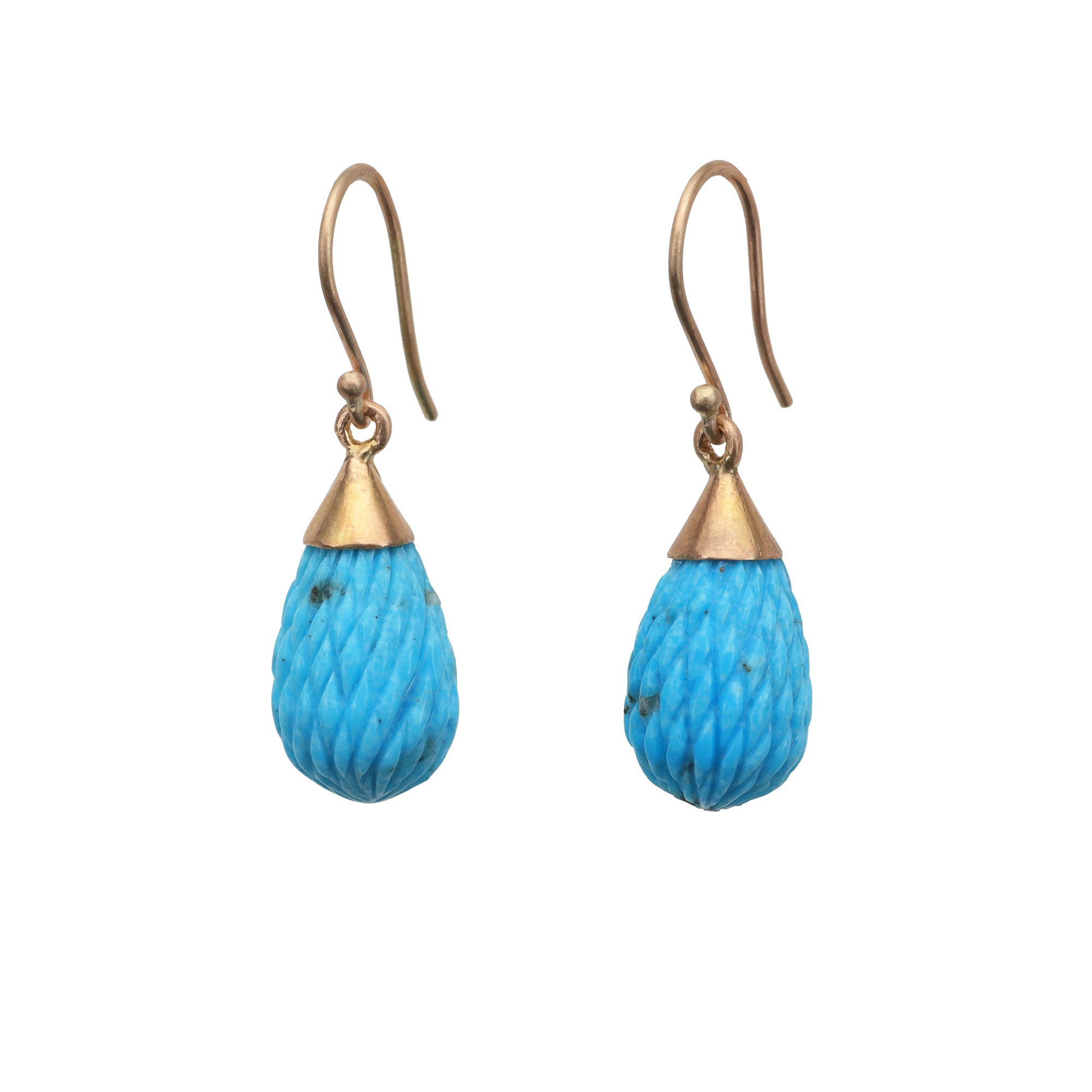 Turquoise Quilted Raindrop