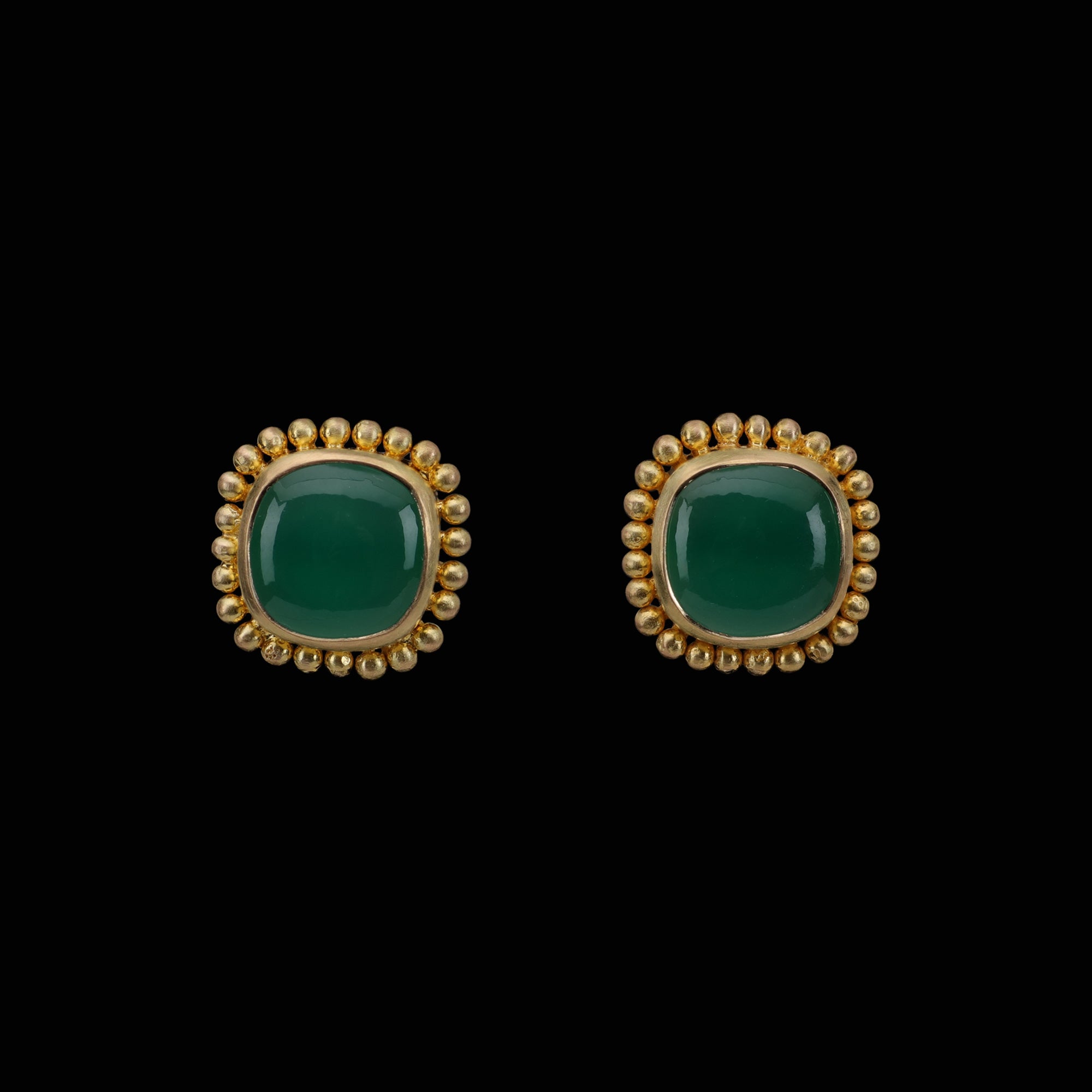 Green Onyx Stud