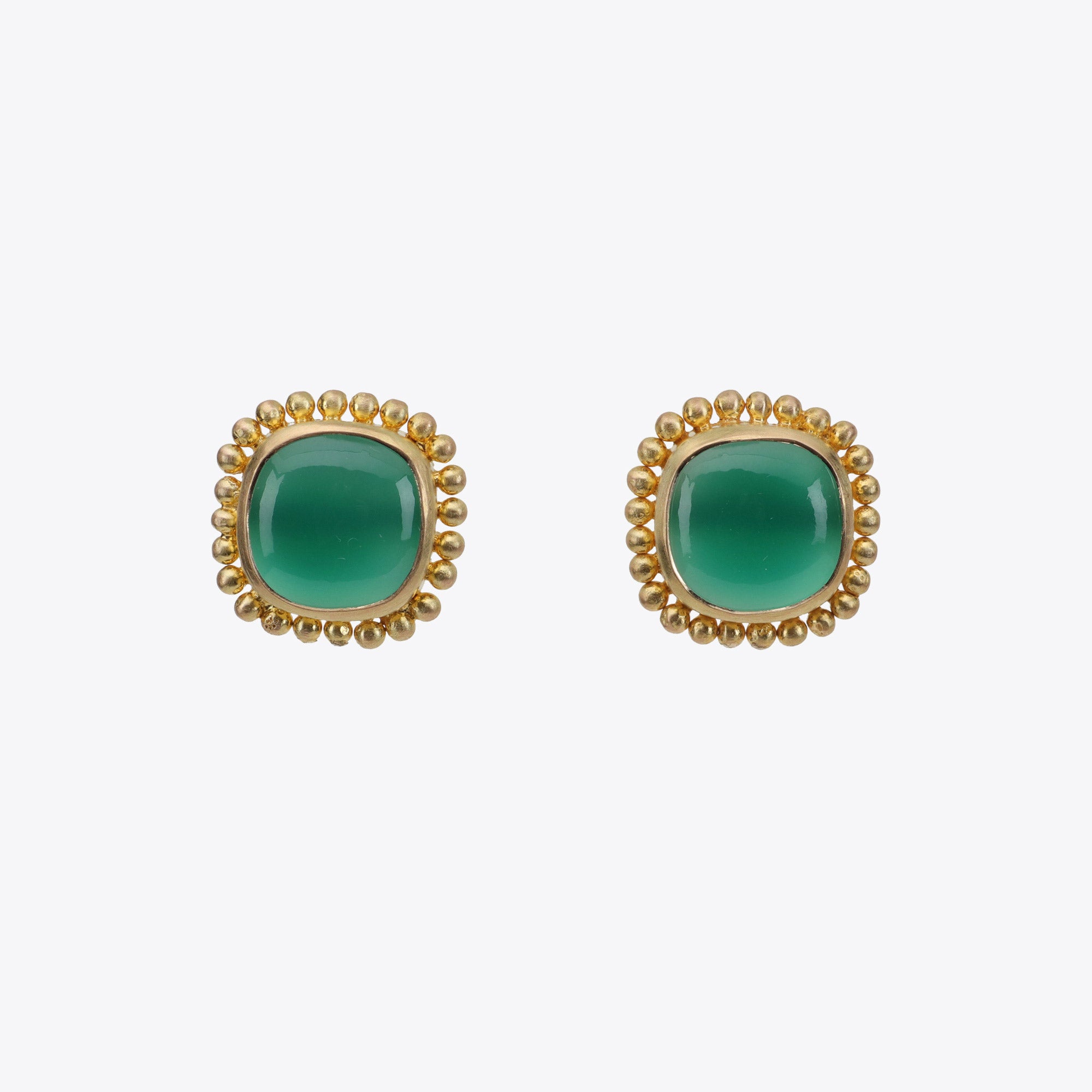 Green Onyx Stud