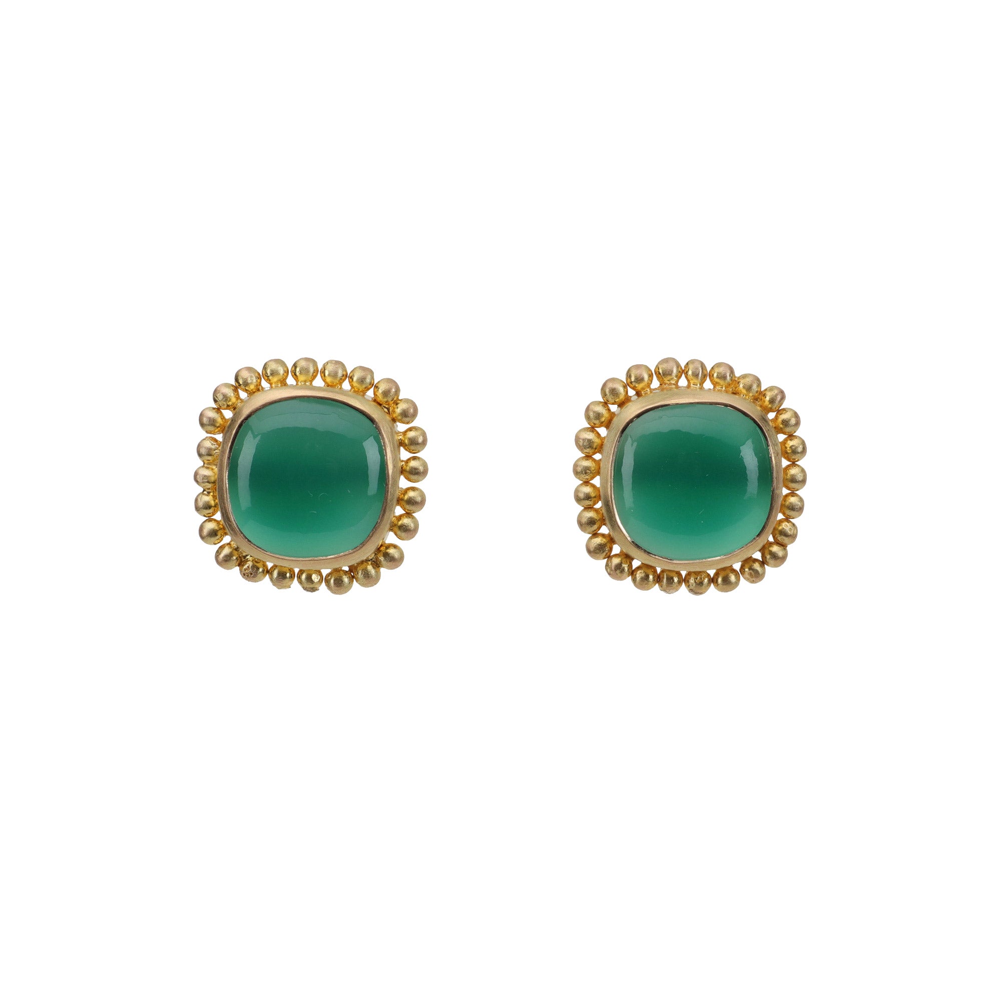 Green Onyx Stud