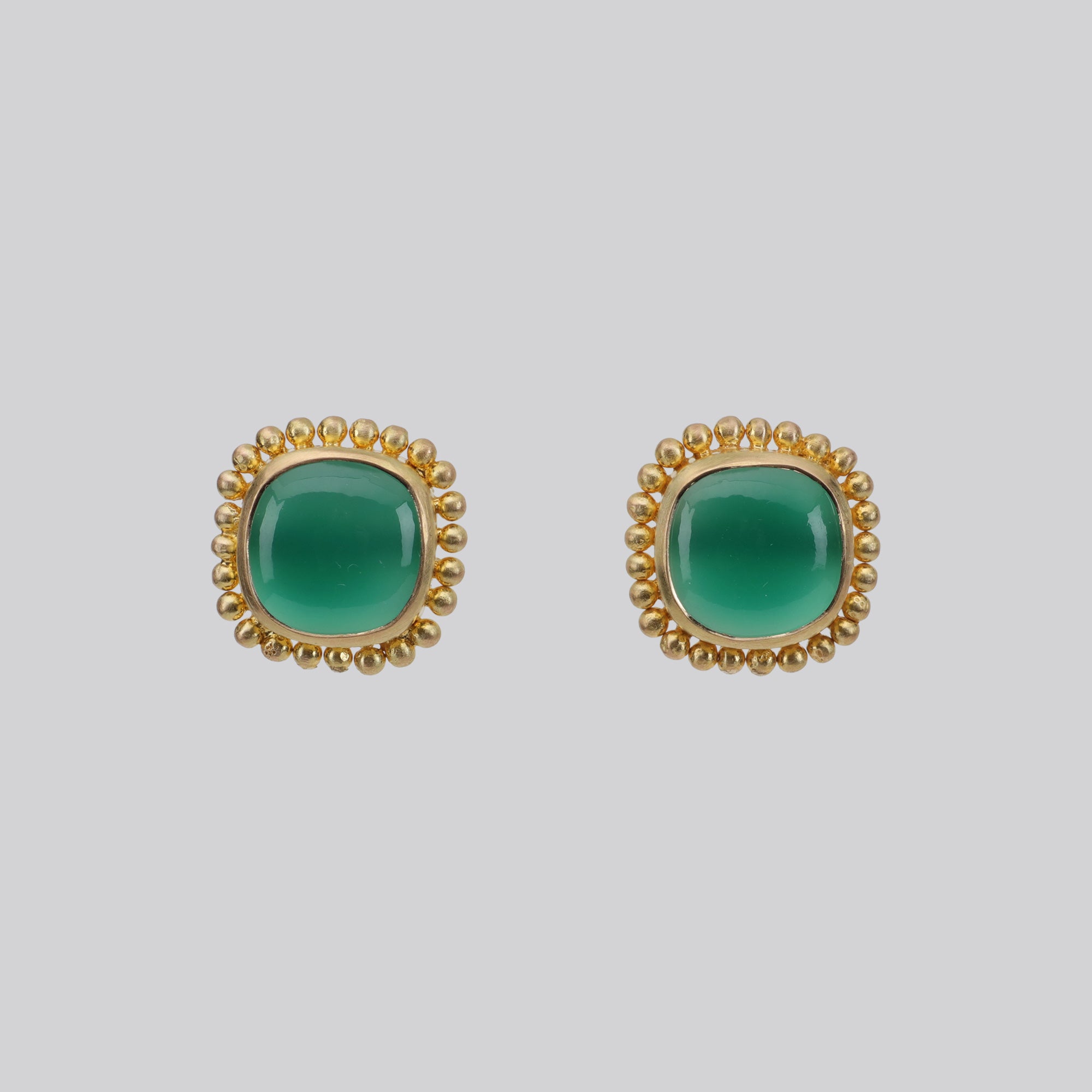 Green Onyx Stud