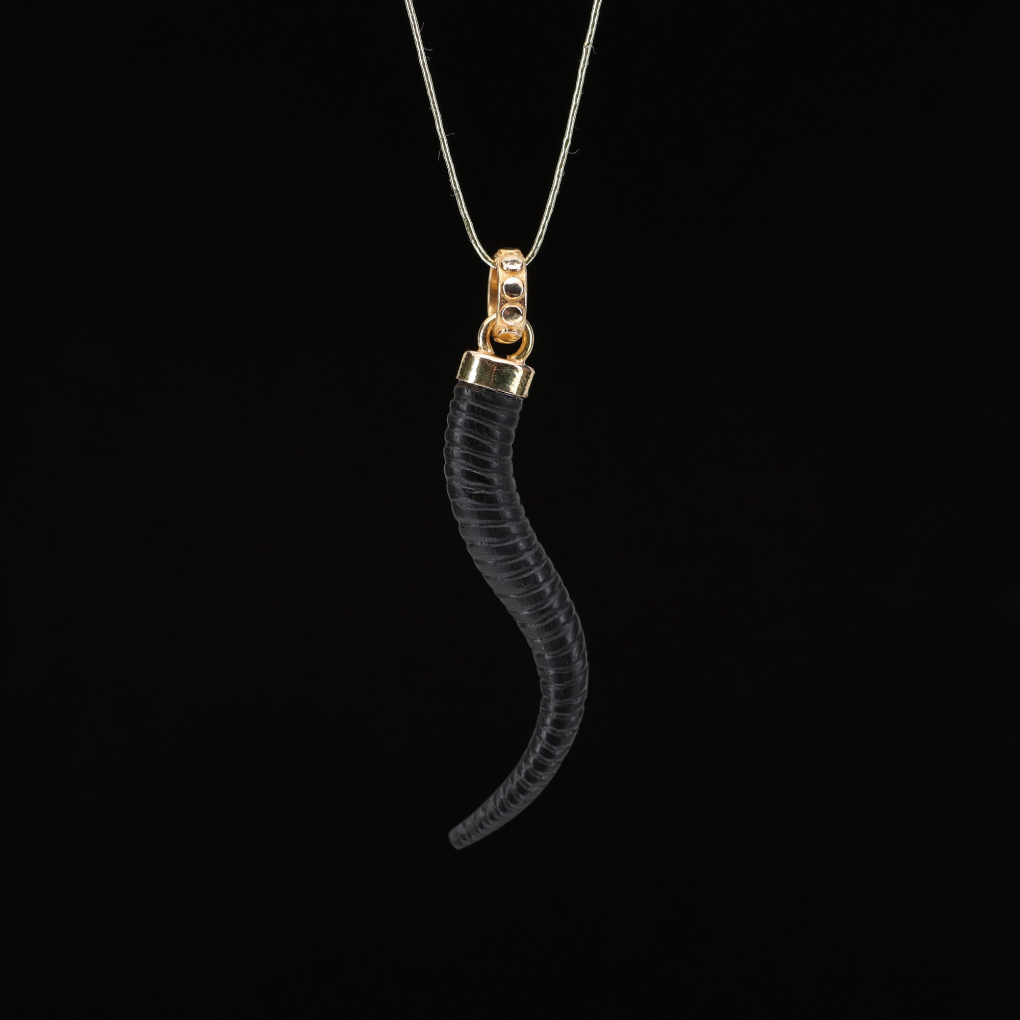 Ebony Horn Pendant