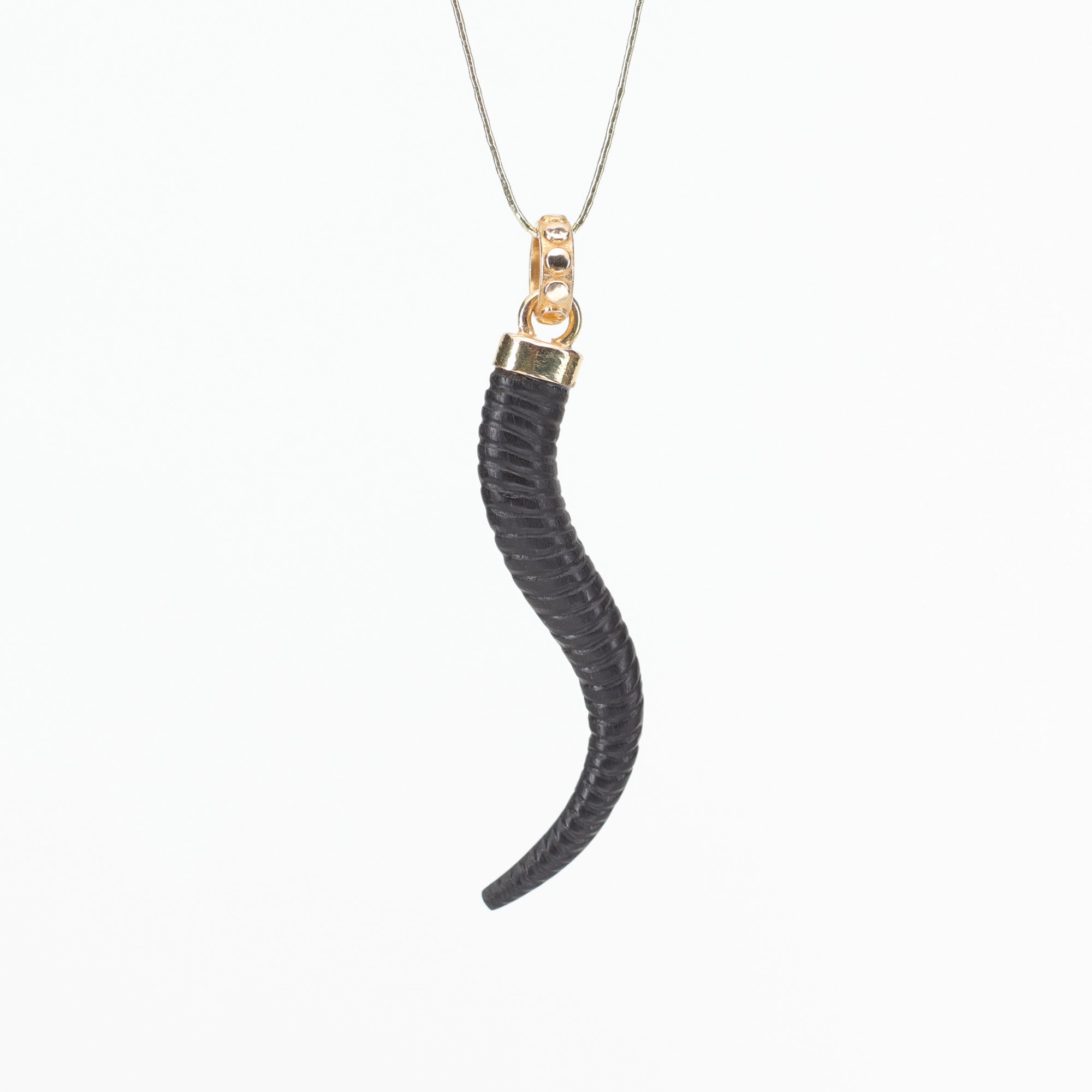 Ebony Horn Pendant