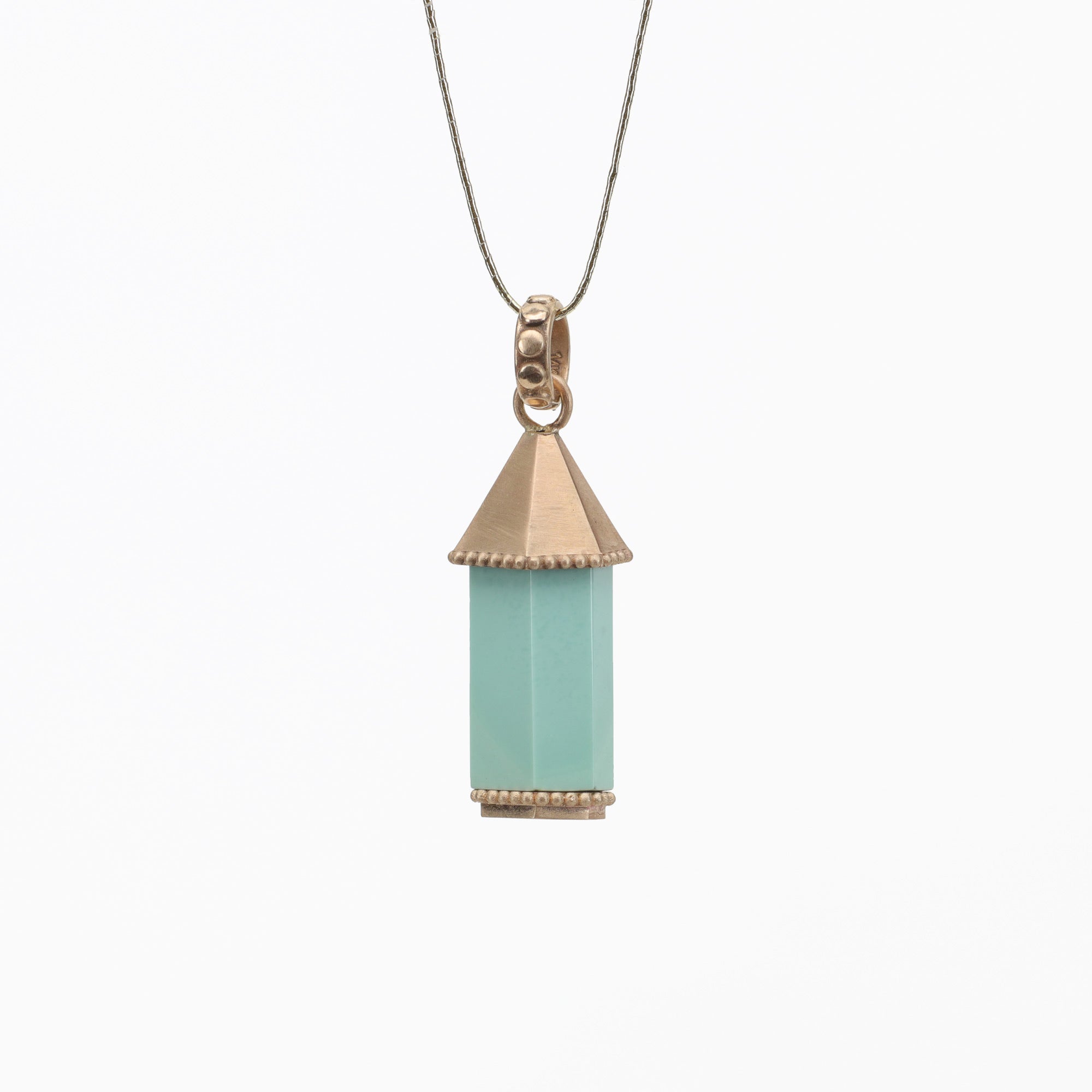 Pagoda Turquoise Charm