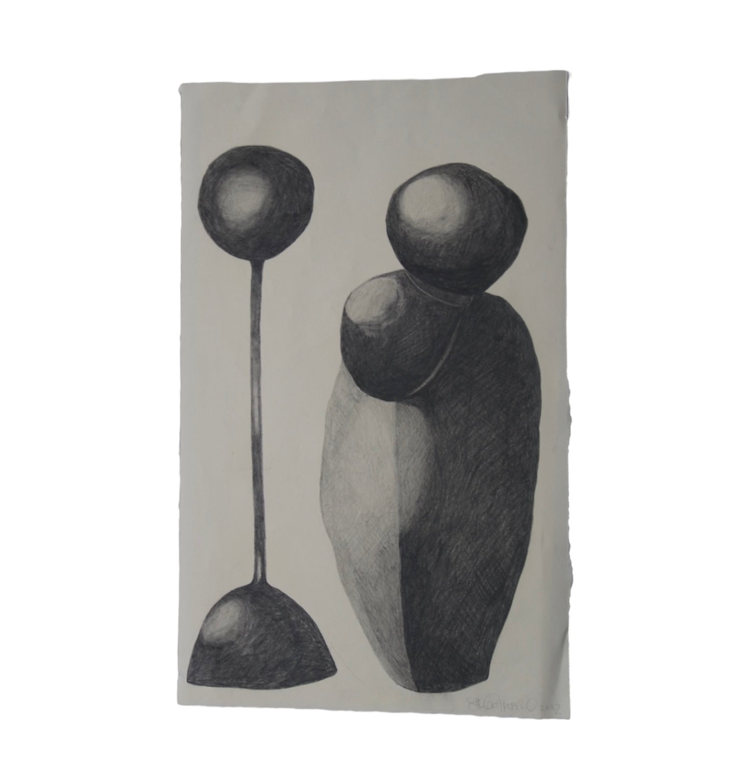 Sculpture Graphite Drawing One