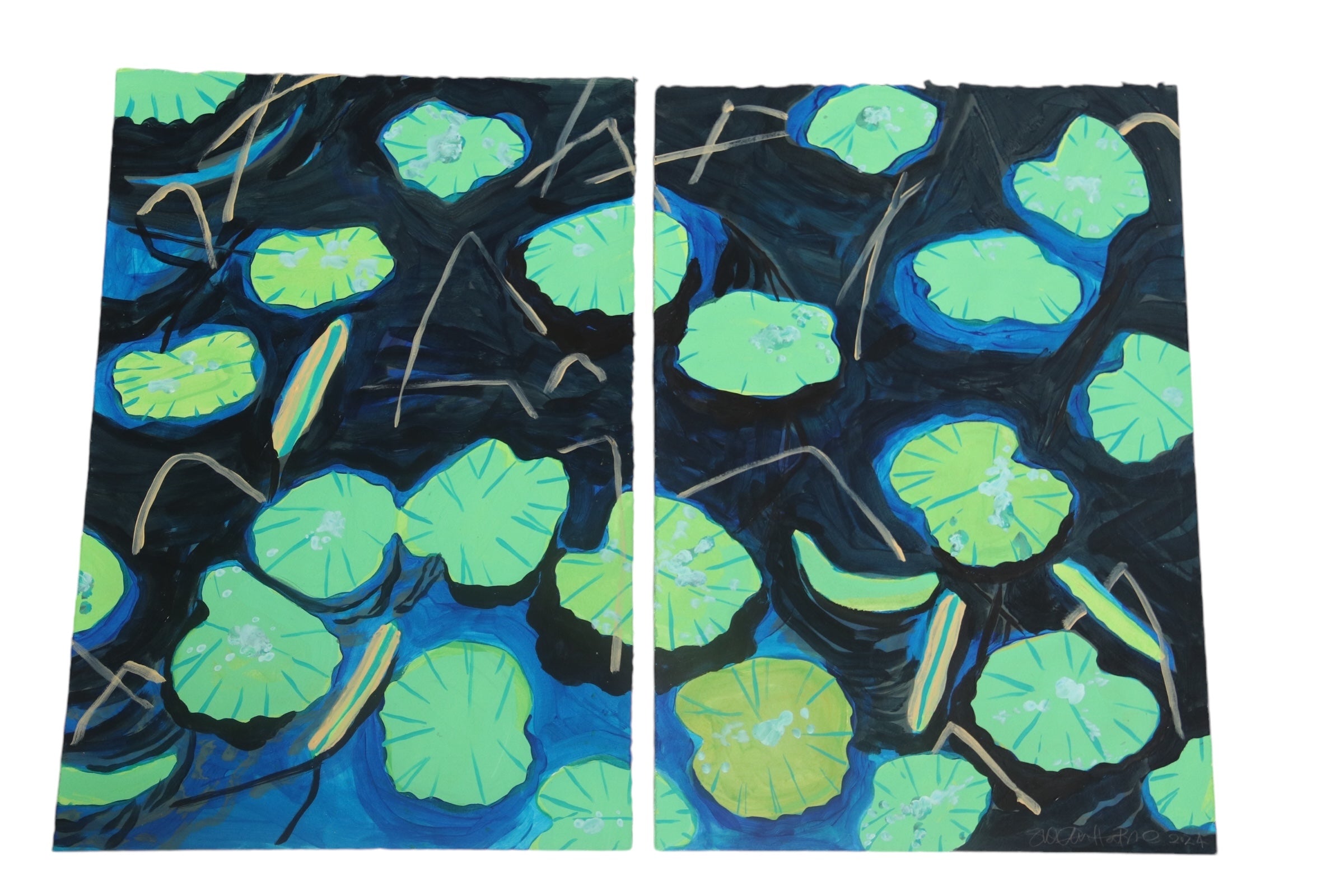 Lilypad Diptych