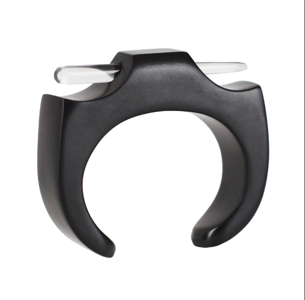 Ebony Crystal Spear Cuff